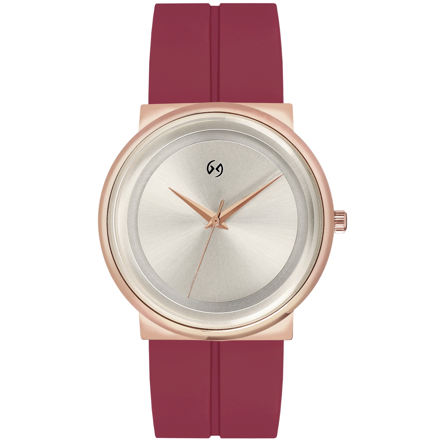 Bestseller unisex large dial elegant Magnetic Silicone Women's Watch with Magnetic Clasp in Wine Red