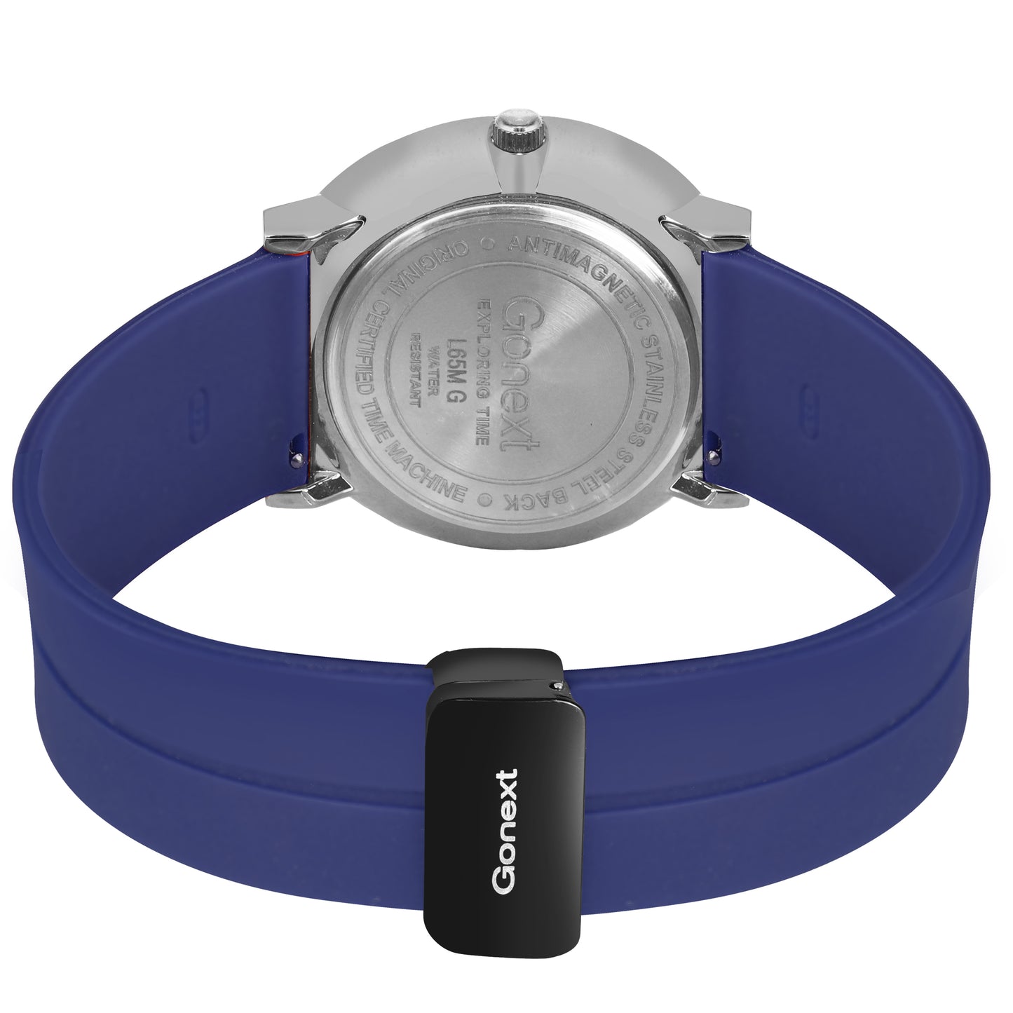 Bestseller unisex large dial elegant Magnetic Silicone Women's Watch with Magnetic Clasp in Blue
