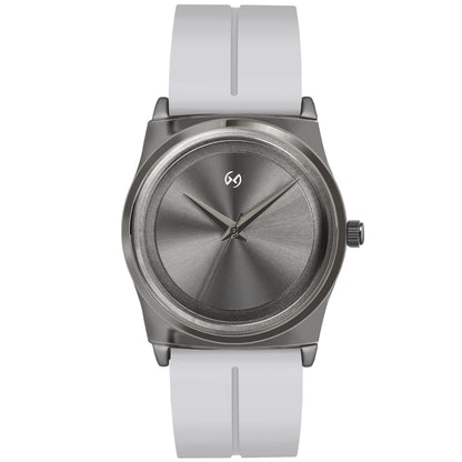Elegant Magnetic Silicone Women's Watch with Magnetic Clasp Grey
