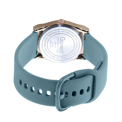 Lightweight party wear Silicone Women's Watch with hook closure