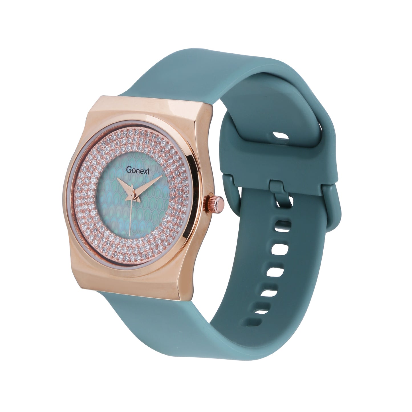 Lightweight party wear Silicone Women's Watch with hook closure